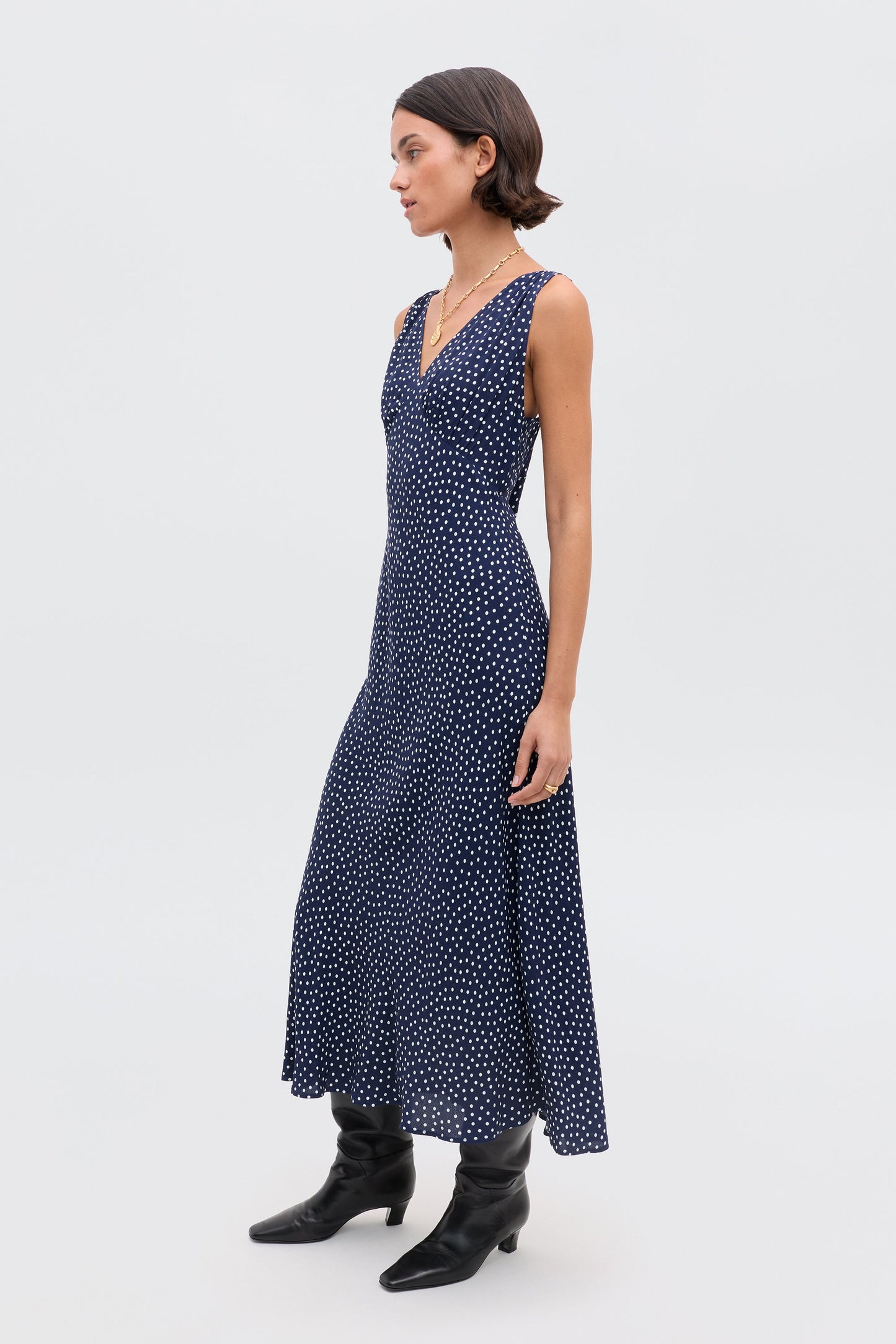 Sandrine - Mini Dot Navy