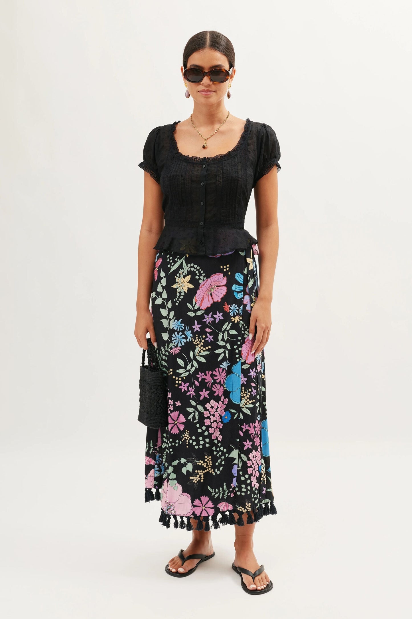 Parisa - Bhatia Floral Black