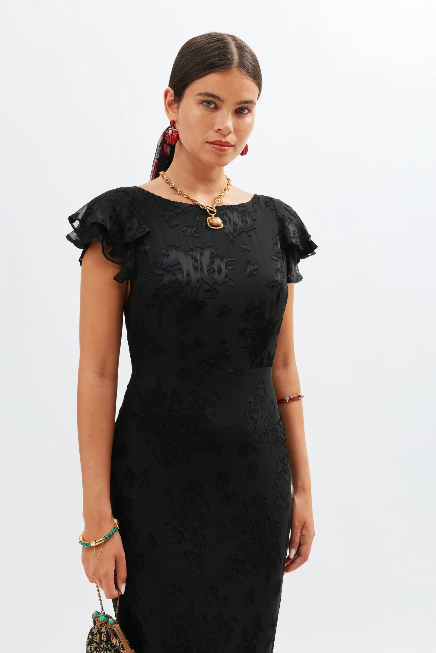 Ordinia - Bouquet Devoré Black