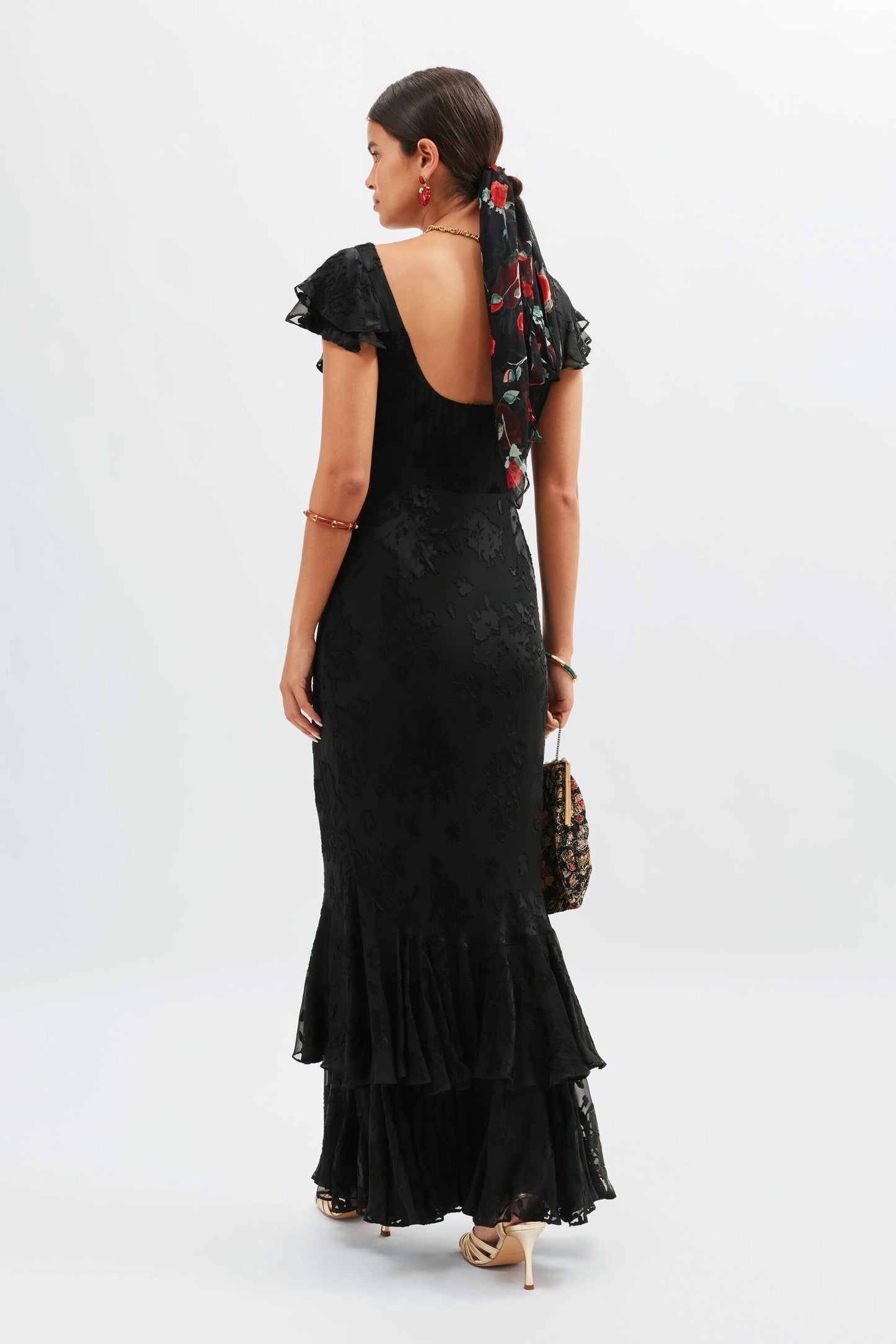 Ordinia - Bouquet Devoré Black