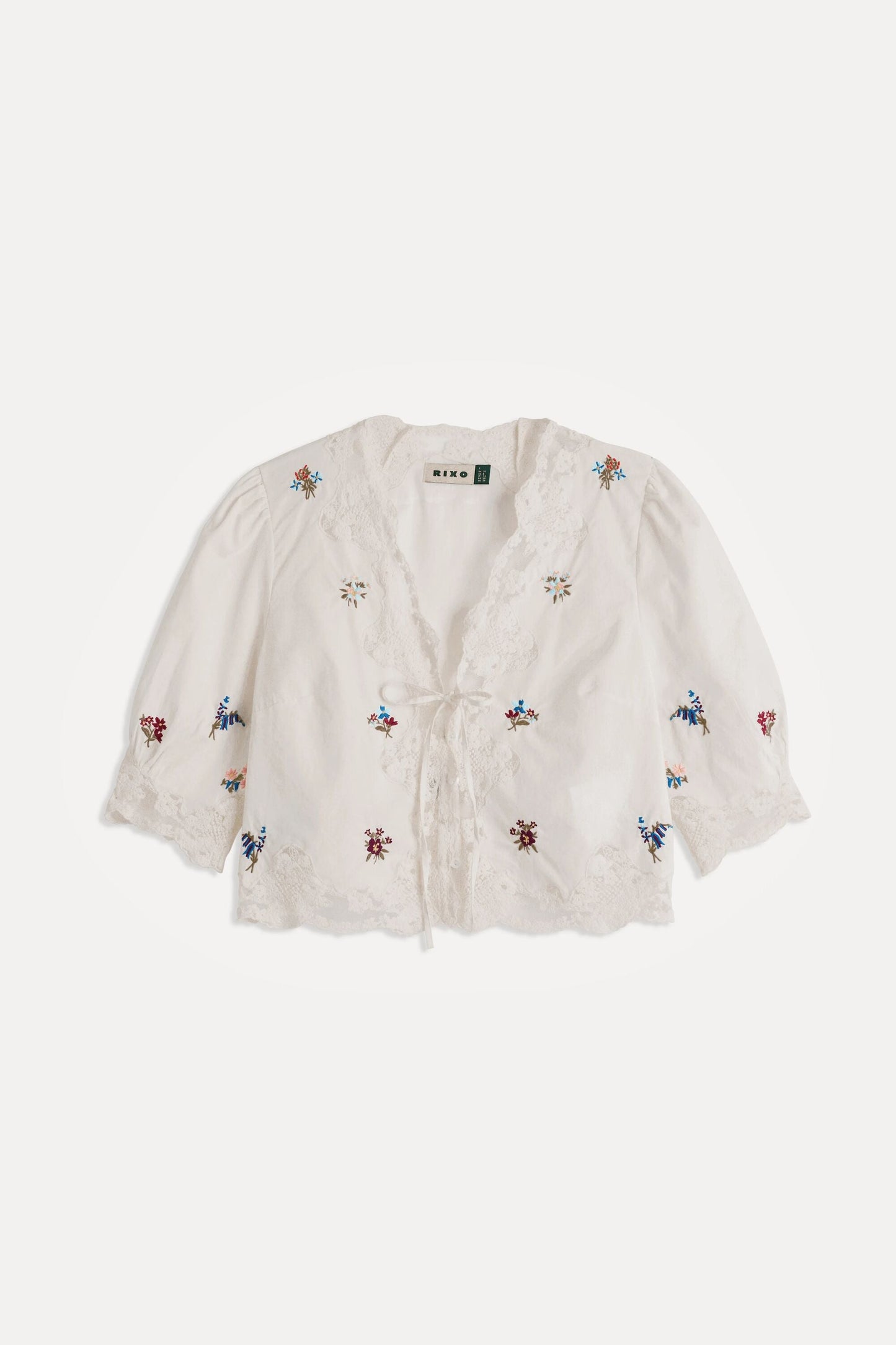Ursula - Bud Embroidery White