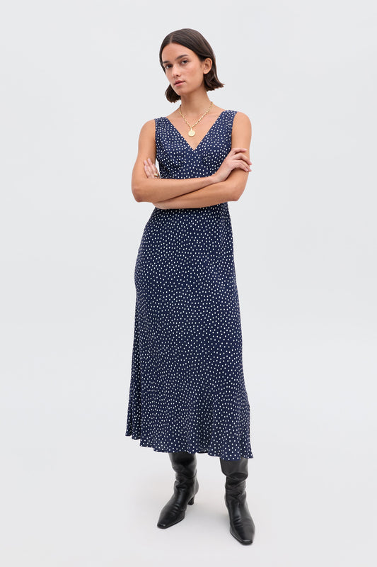 Sandrine - Mini Dot Navy