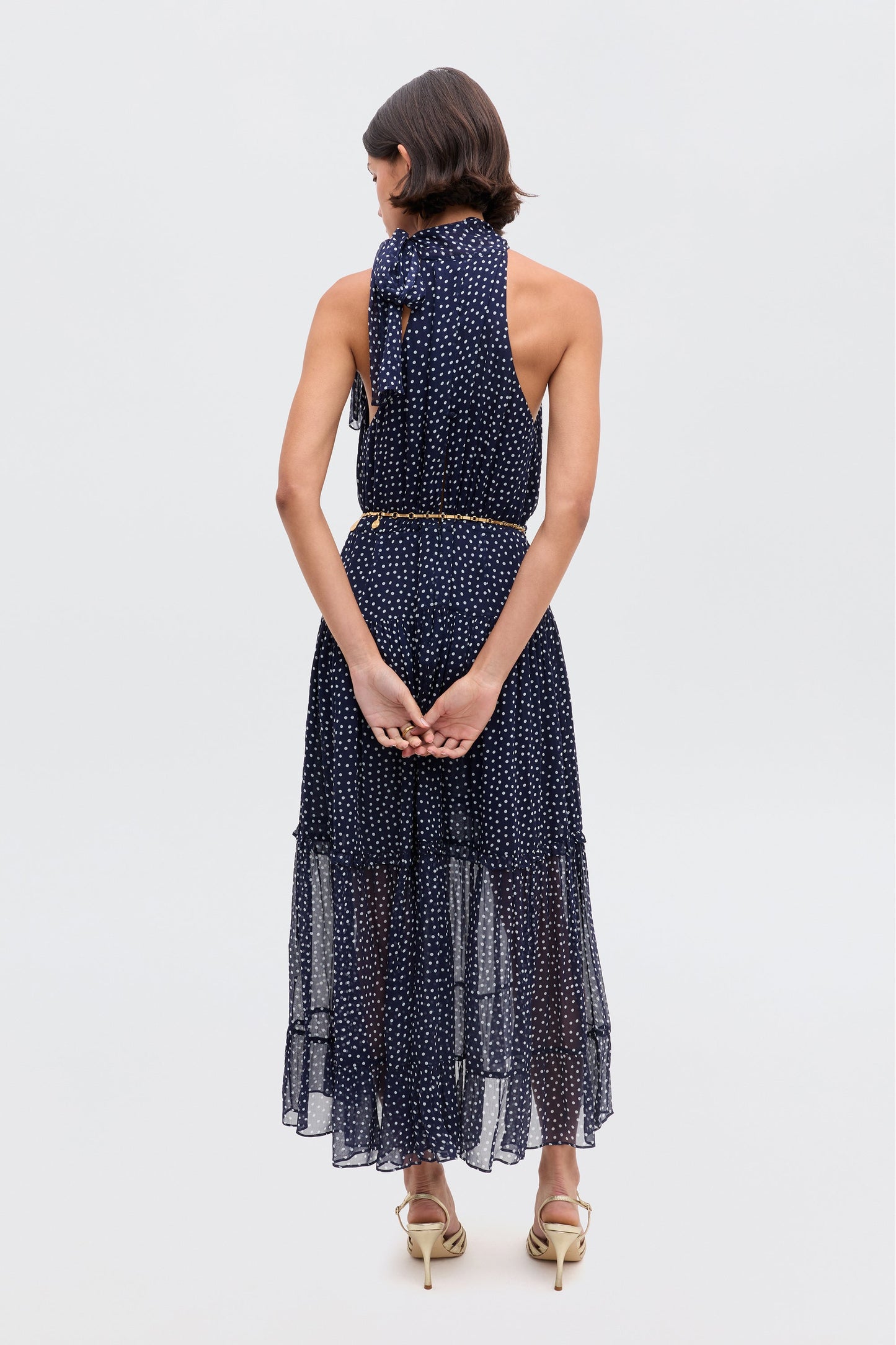 Abi - Mini Navy Polka Dot