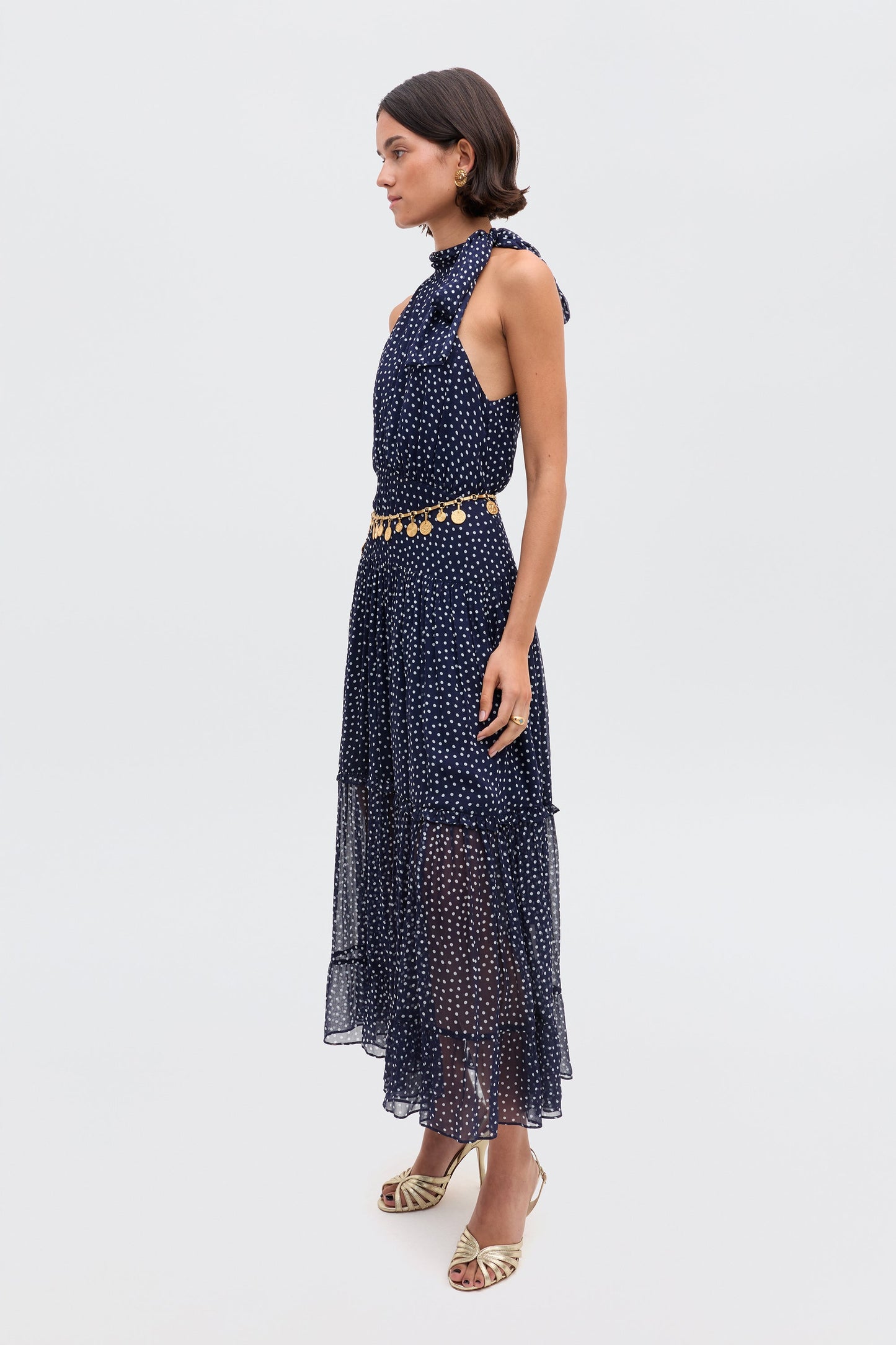 Abi - Mini Navy Polka Dot