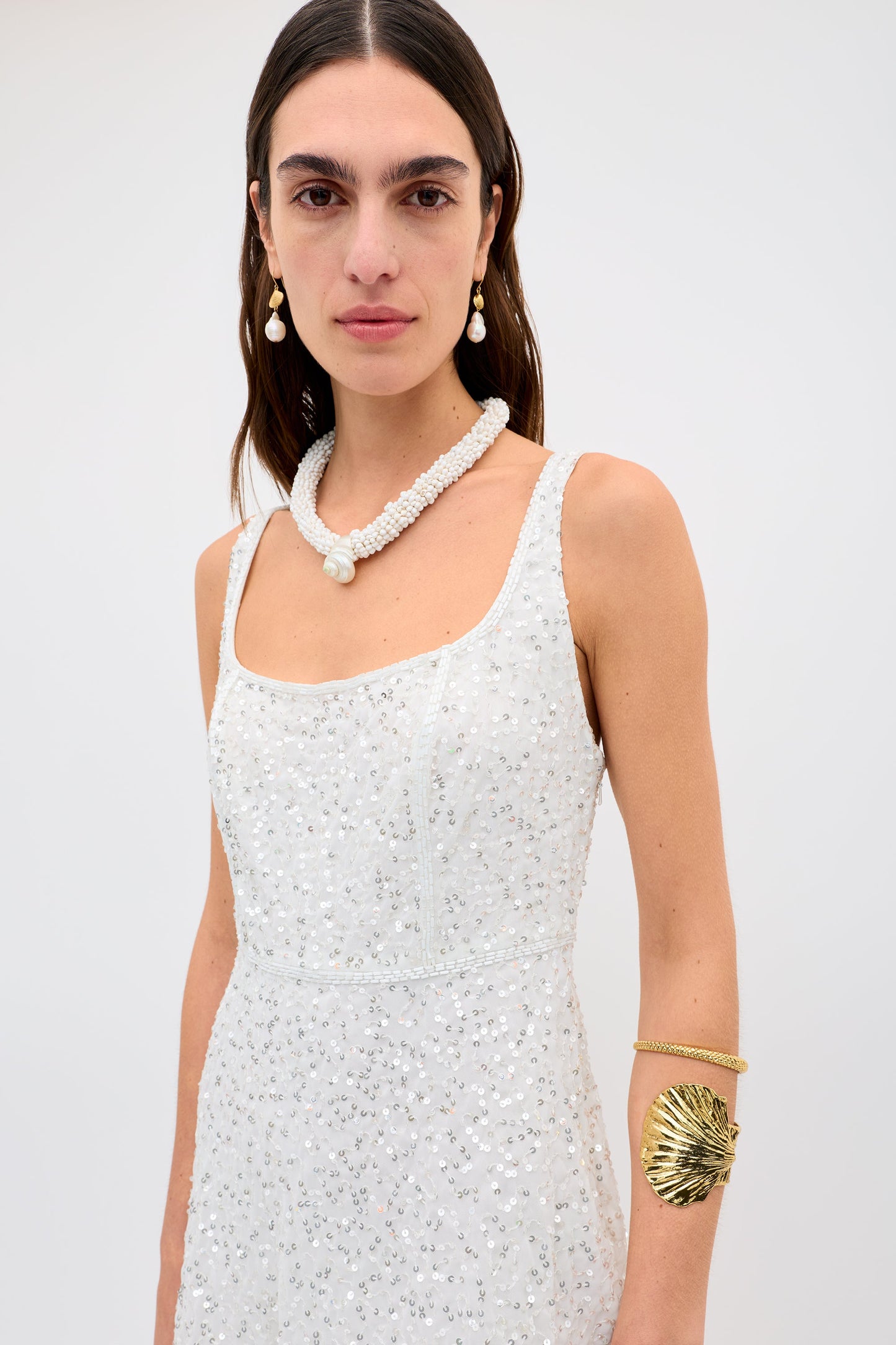 ronan - squiggle sequin ivory