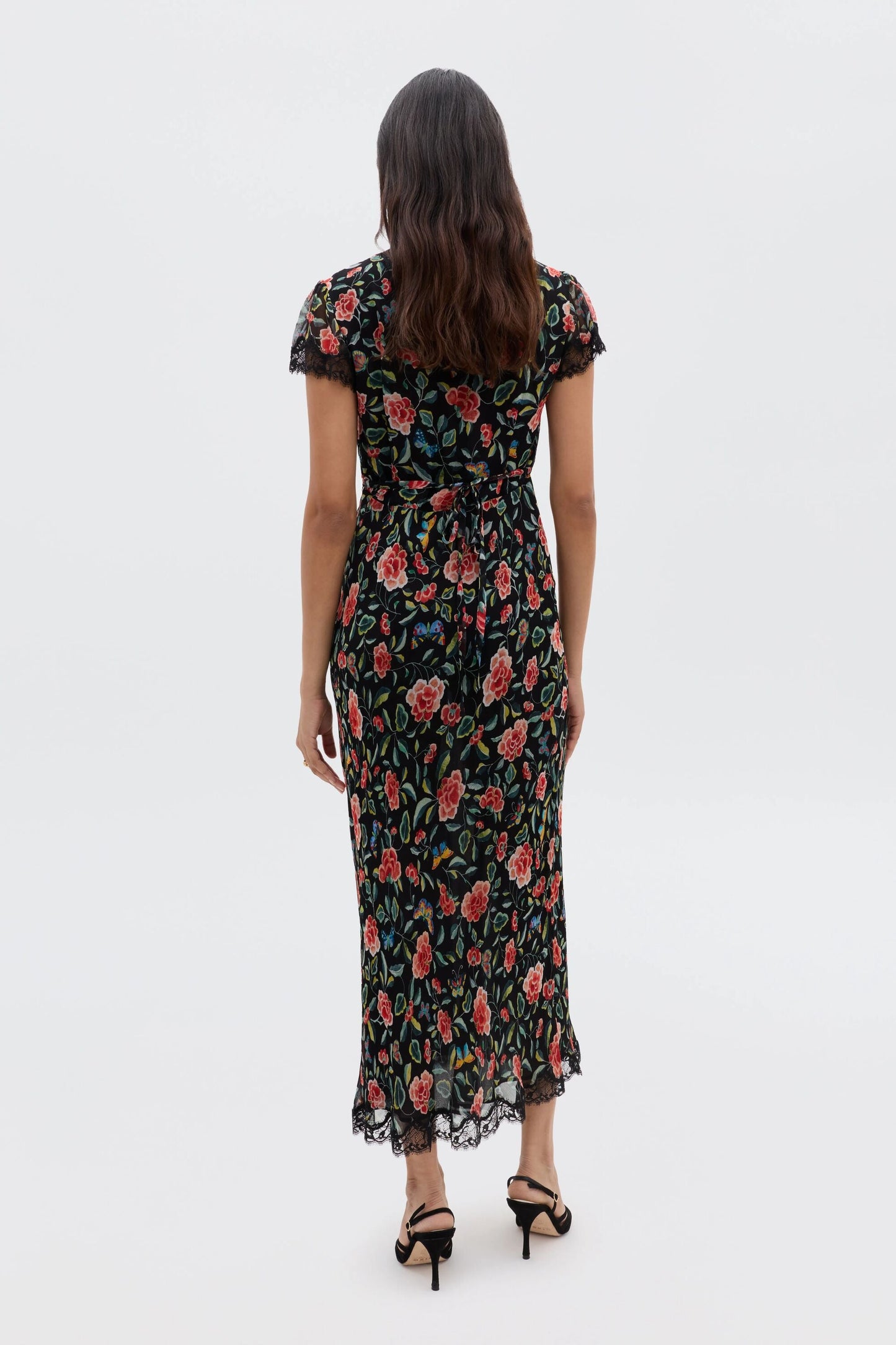 Clarice - Butterfly Floral Black