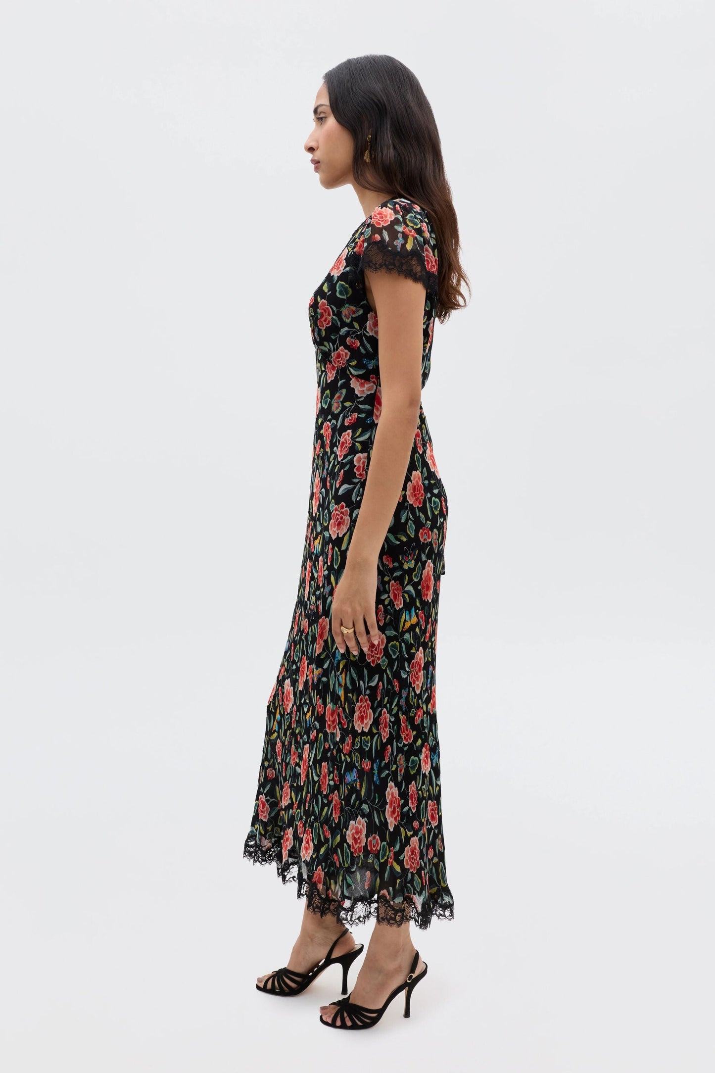 Clarice - Butterfly Floral Black
