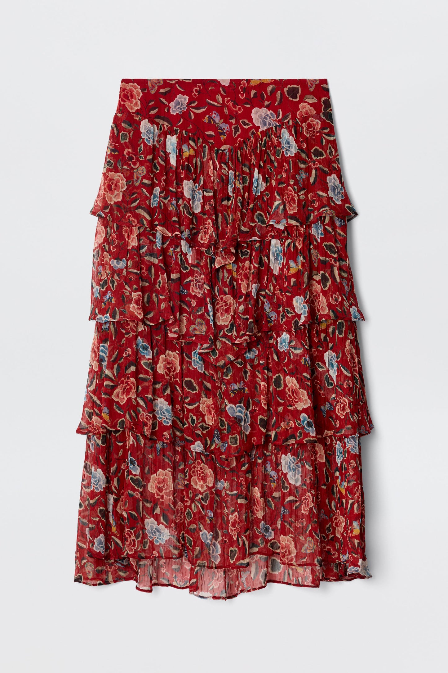 Taryn - Butterfly Floral Burgundy