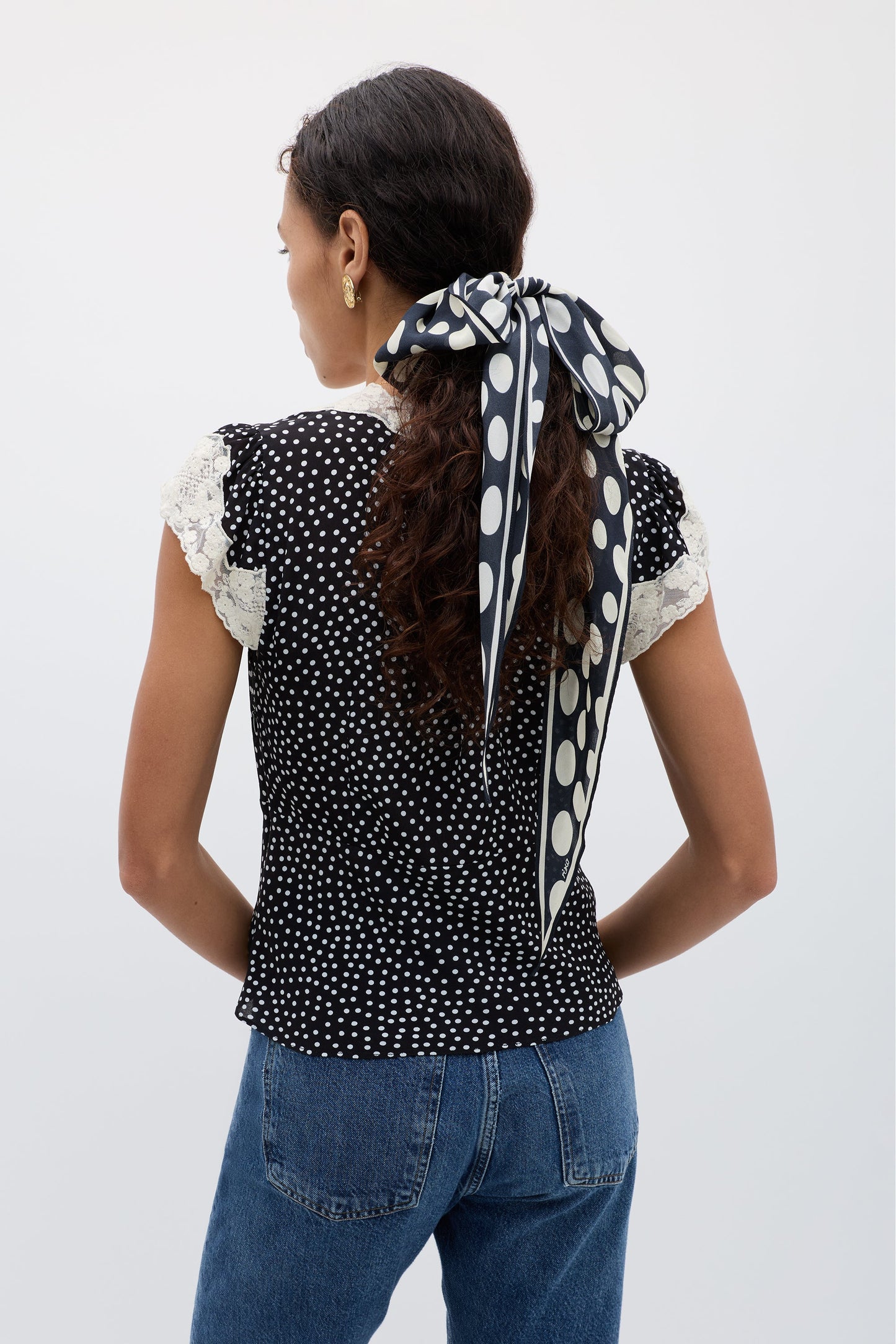 Elaine  -  Mini Polka Dot Black