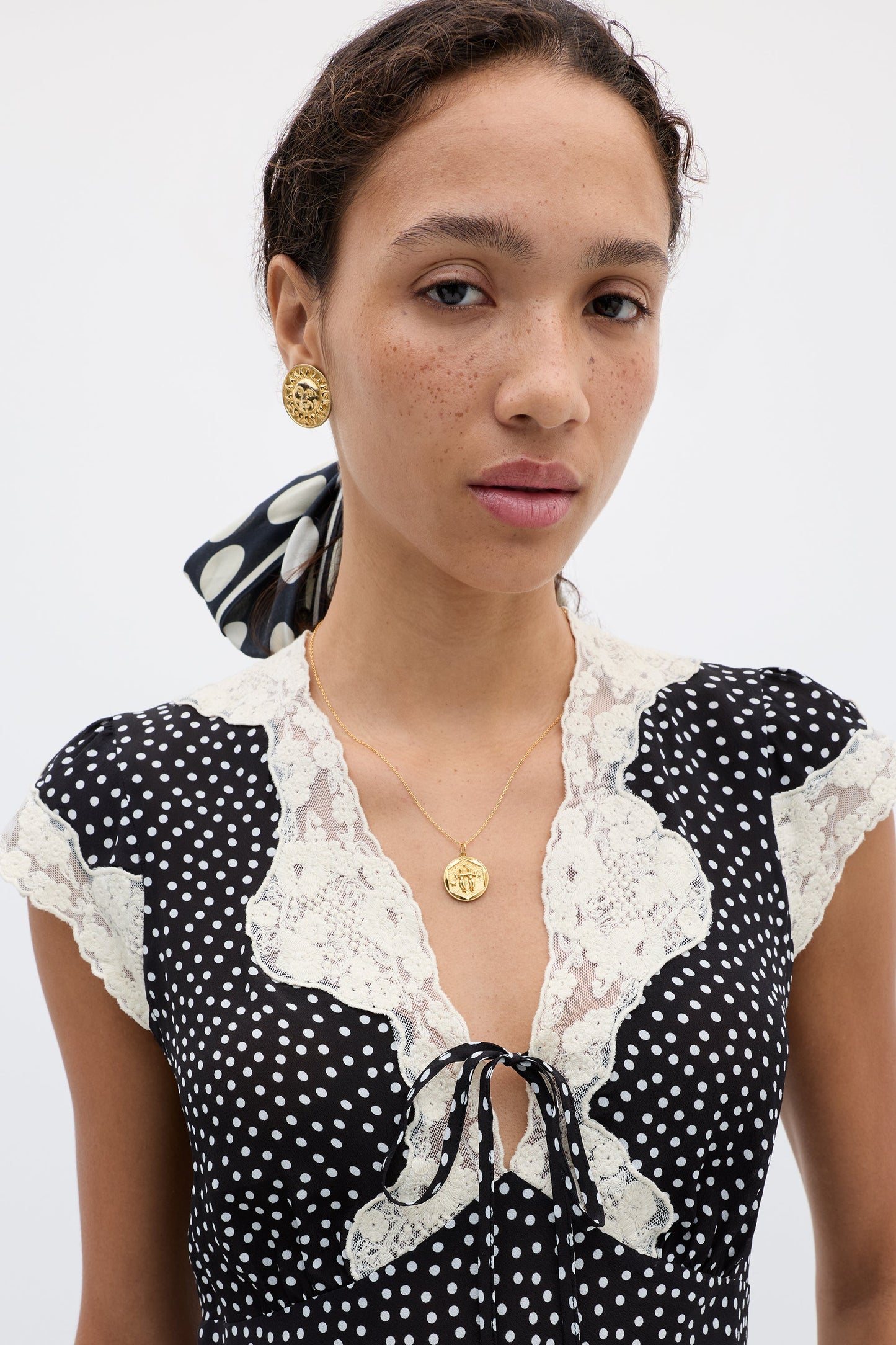 Elaine  -  Mini Polka Dot Black