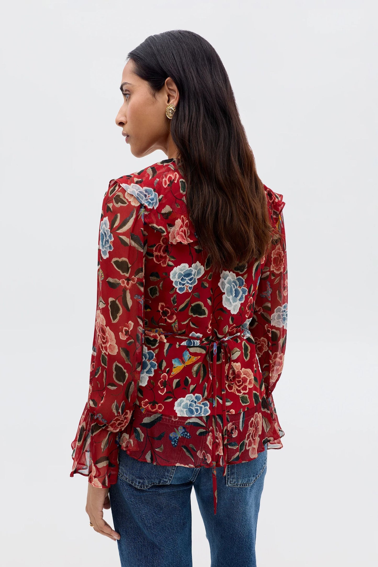 Ami - Butterfly Floral Burgundy
