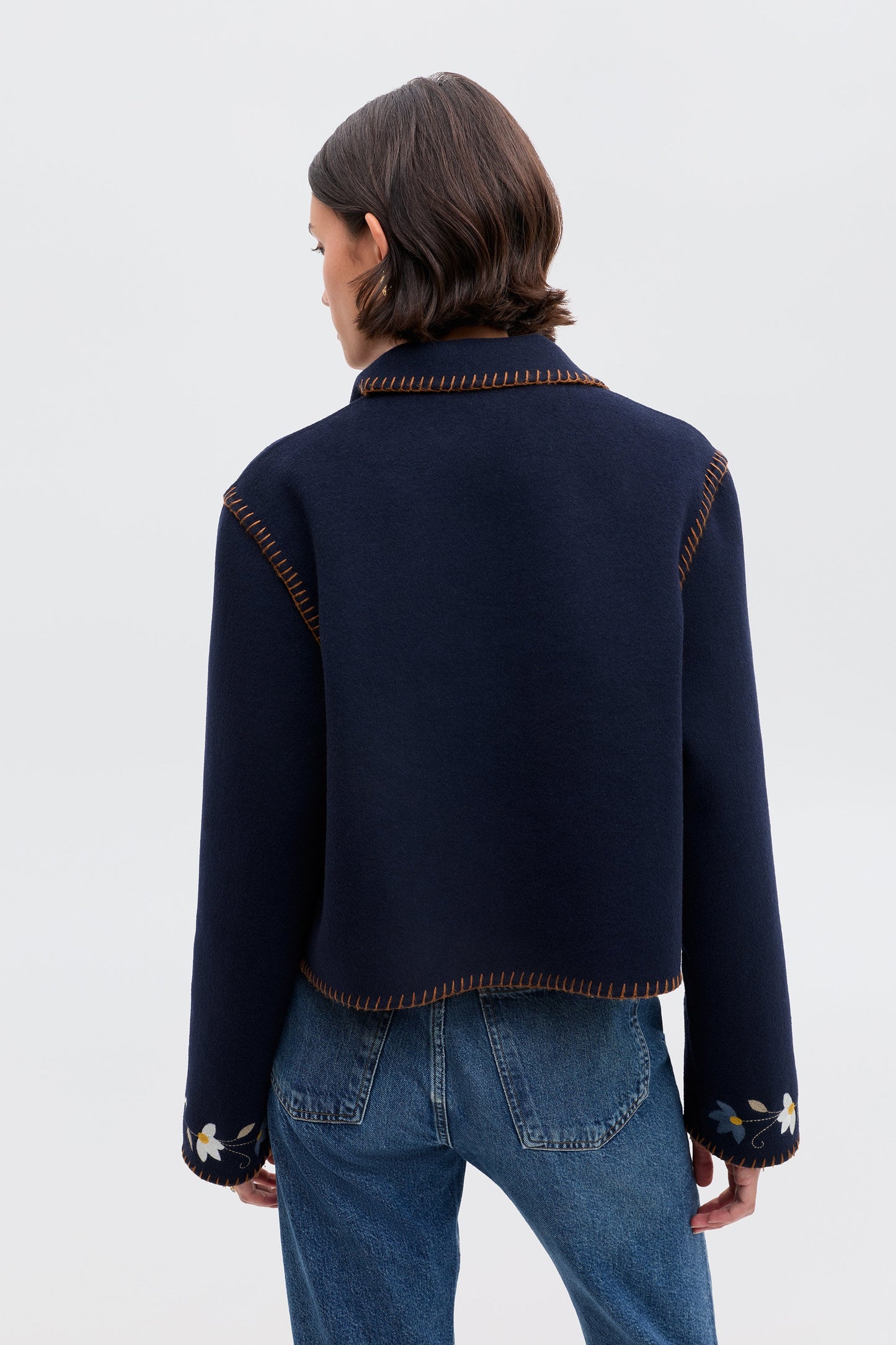 Sunday - Petal Embroidery Navy