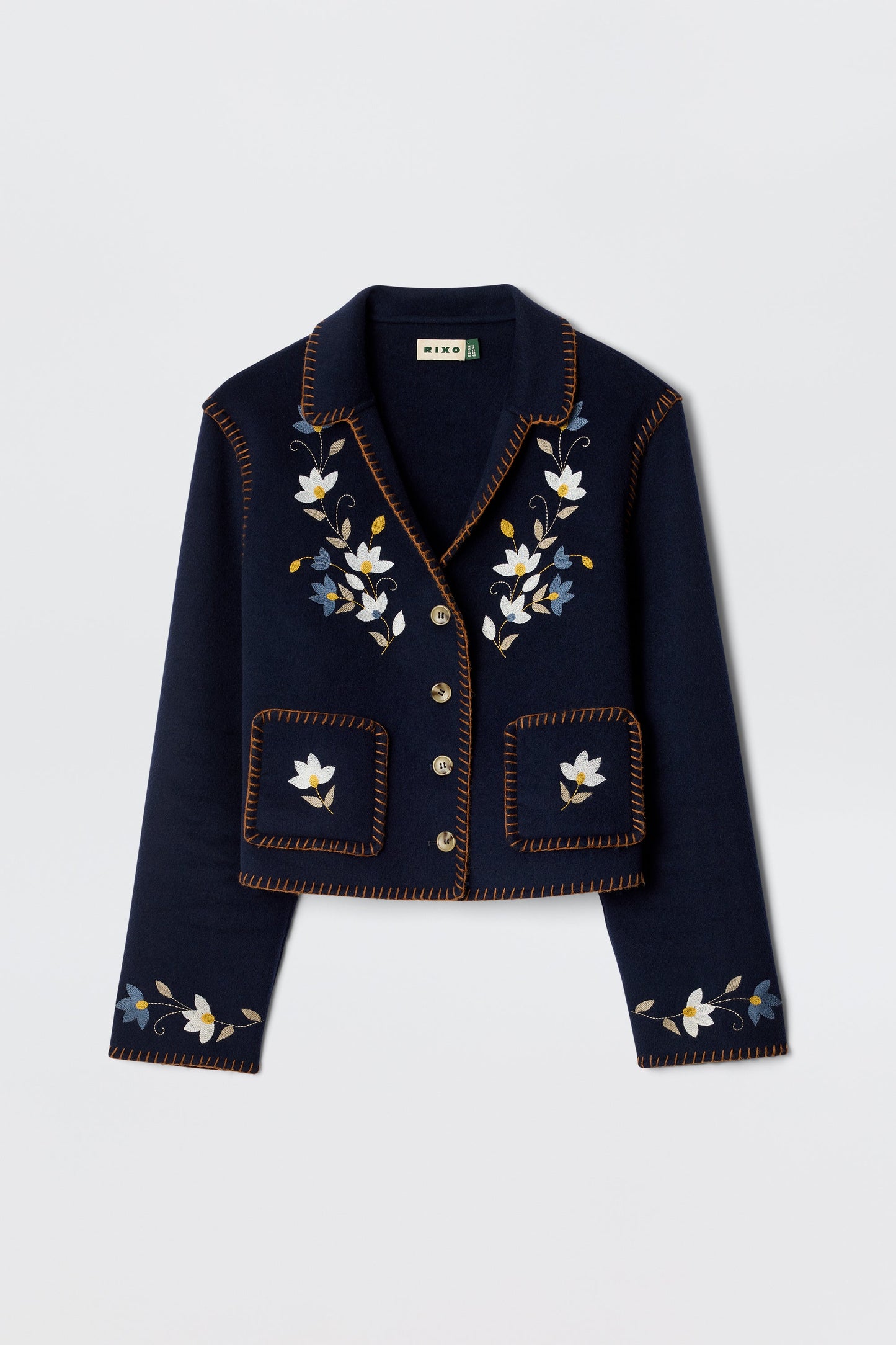 Sunday - Petal Embroidery Navy