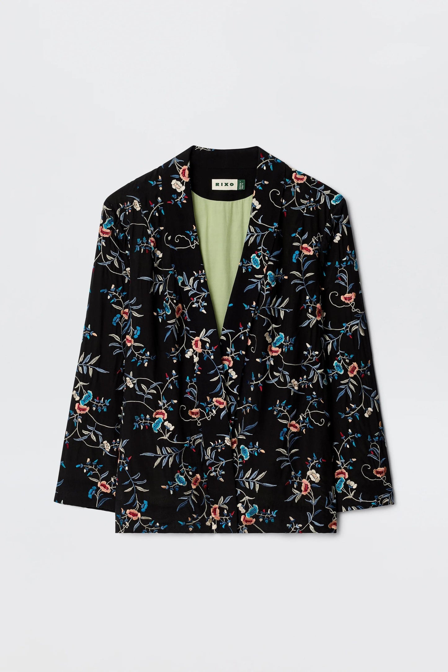 Malachy - Botanical Embroidery Black