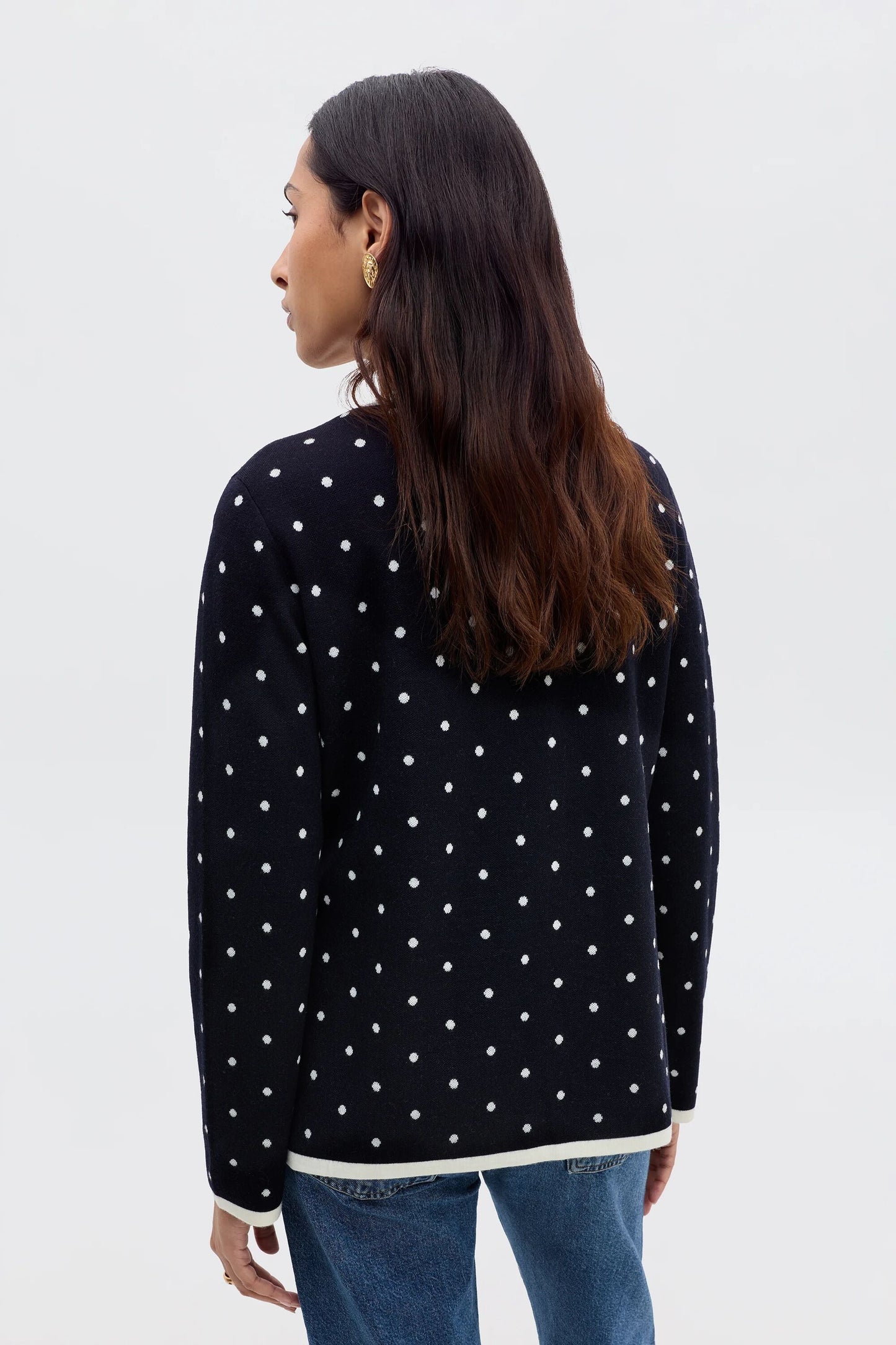 Mirja - City Spot Jacquard Navy