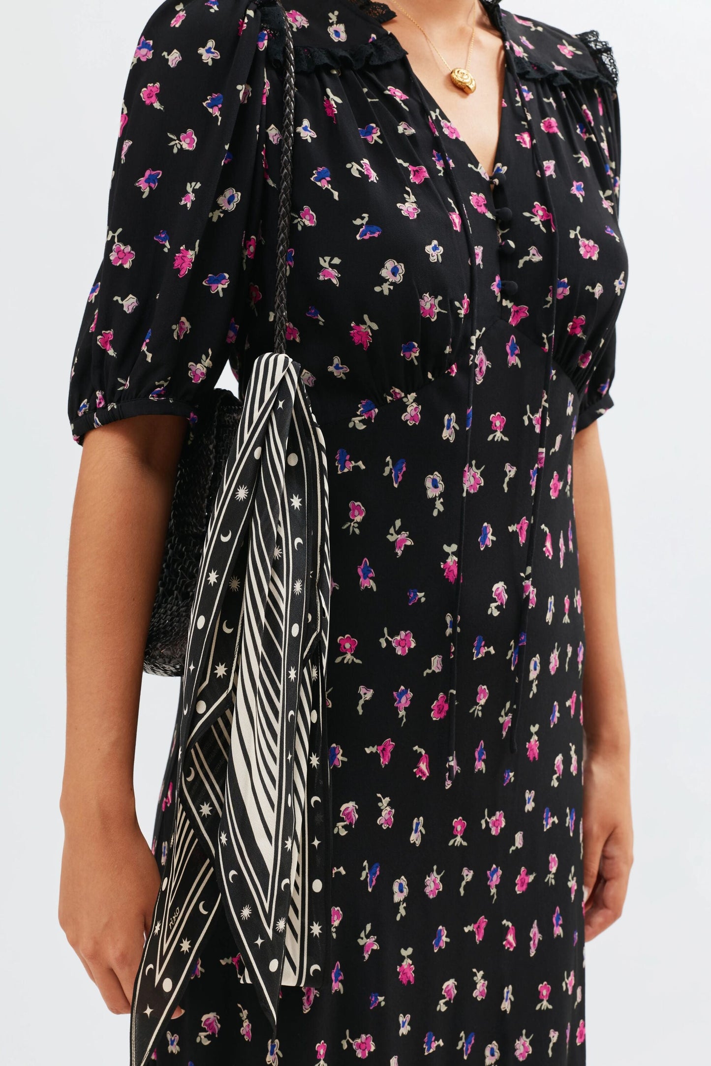 Gwen  -  French Ditsy Black