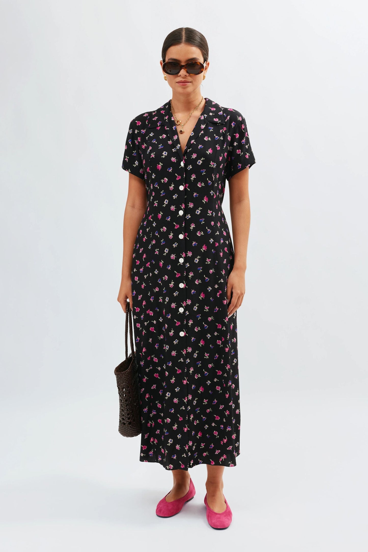 Florrie  -  French Ditsy Black
