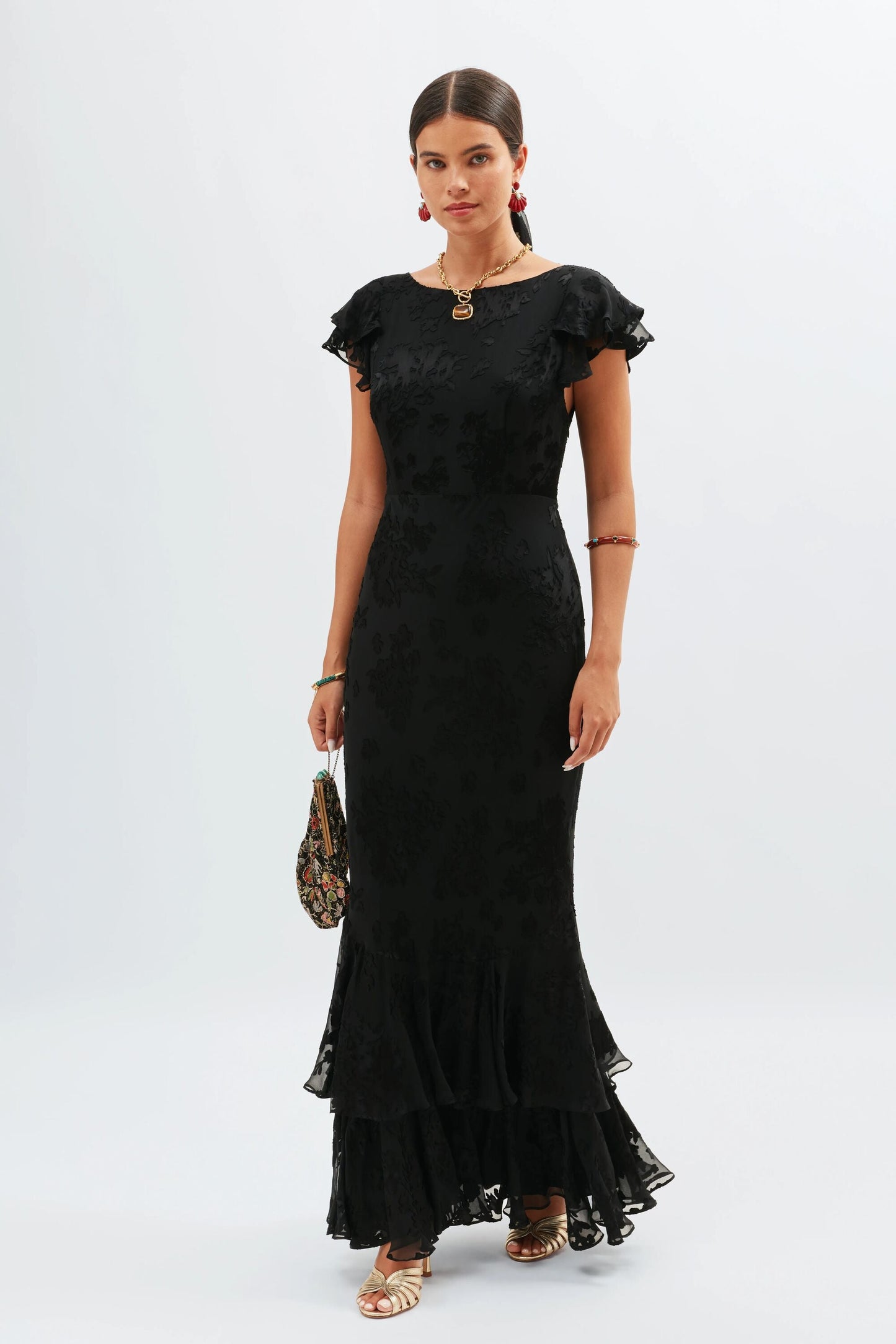 Ordinia  -  Bouquet Devoré Black