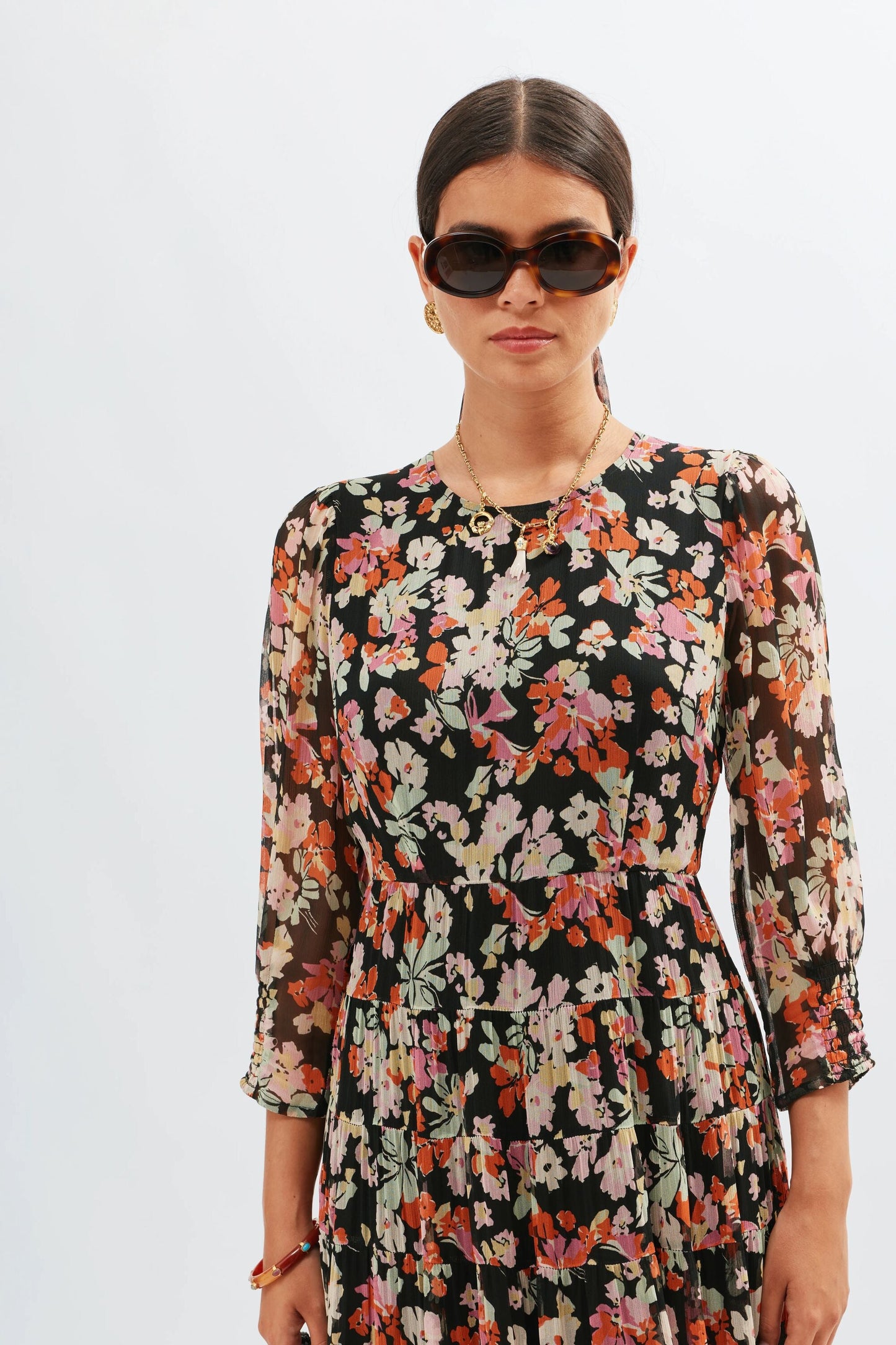 Kristen  -  Primrose Floral Deep Navy
