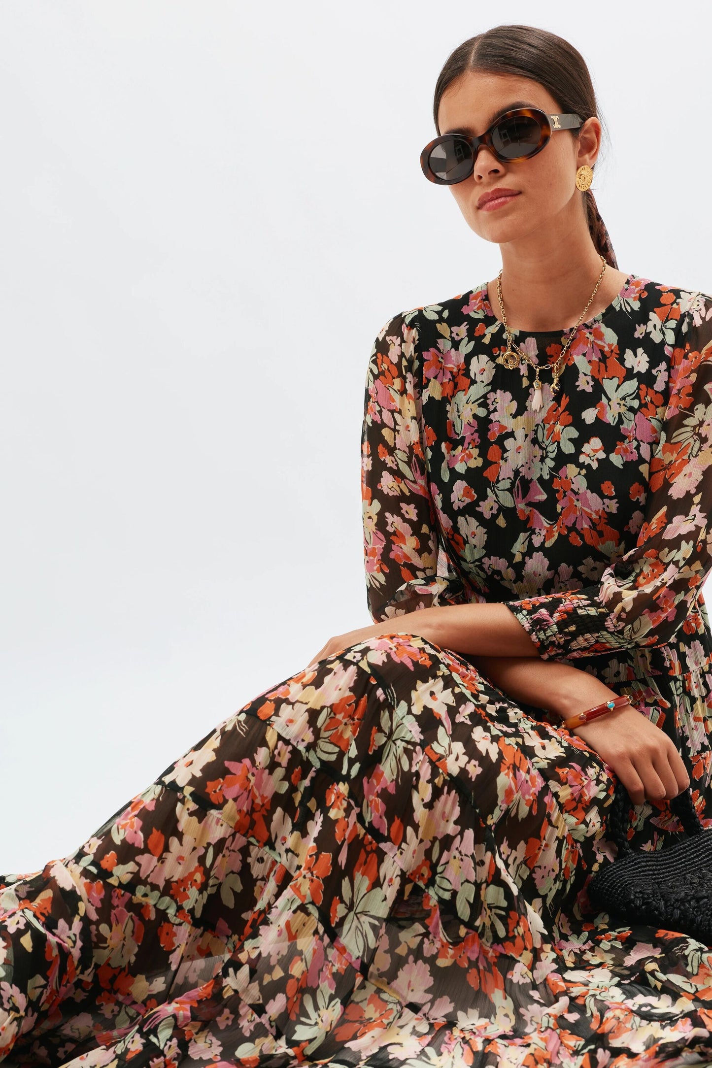 Kristen  -  Primrose Floral Deep Navy