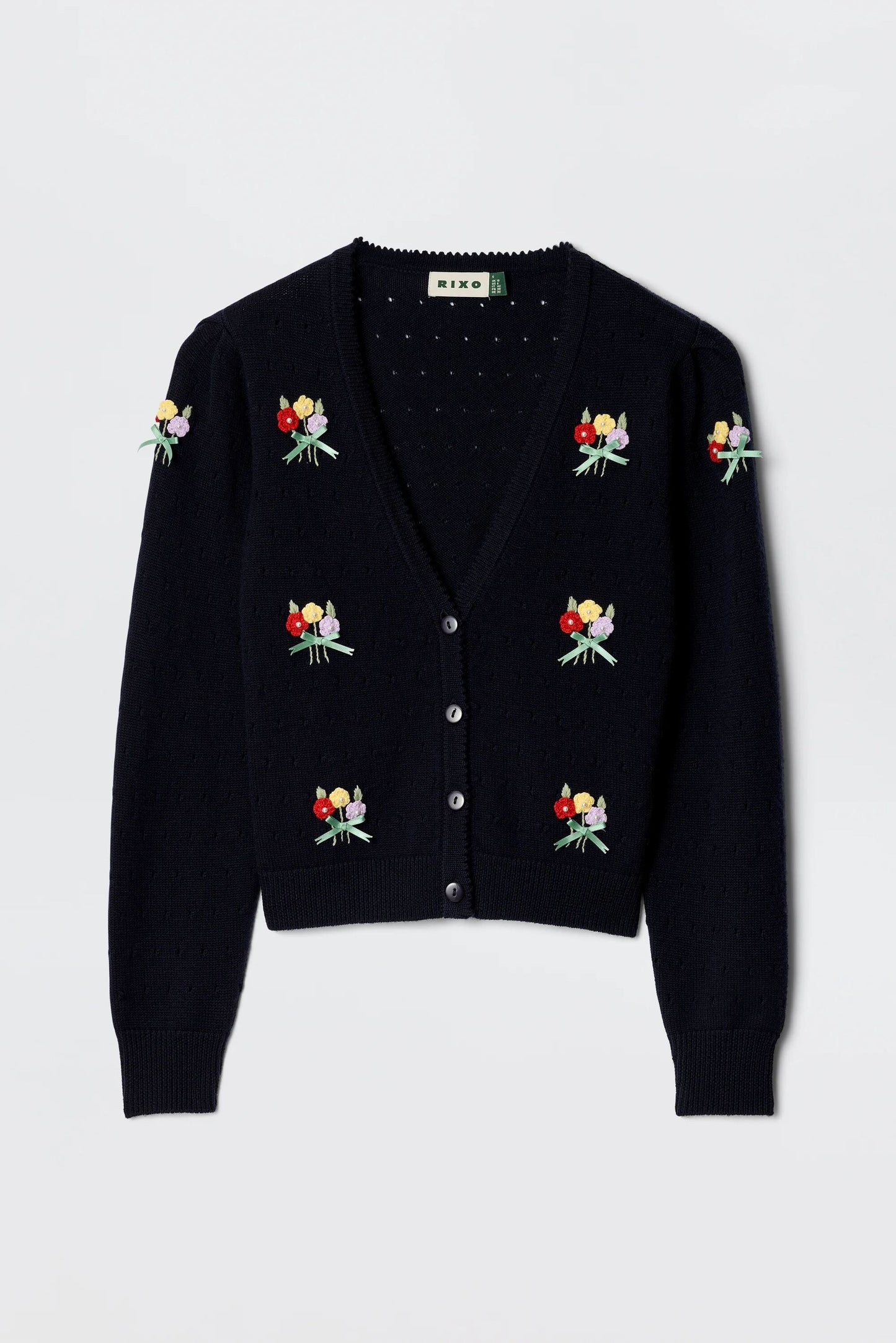 Merinda - Floret Embroidery Deep Navy